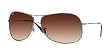 RAY BAN 3267 004/13 GUNMETAL BROWN GRADIENT AVIATOR SUNGLASSES