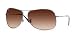 RAY BAN 3267 004/13 GUNMETAL BROWN GRADIENT AVIATOR SUNGLASSES