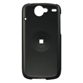 Premium Rubberized Hard Crystal Snap-on Case for Google Nexus One 1 - Black
