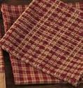 Homespun Wreath Christmas Dishcloth