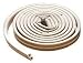 M-D Building Products 63628 All-Climate EPDM Weatherstrip, D Strip for large gaps, 17 Feet, White