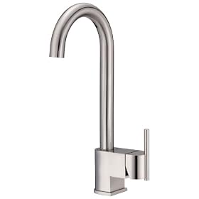 Danze D153244SS Como Single-Handle Bar Faucet, Stainless Steel