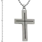 Stainless Steel Cross Pendant On 22