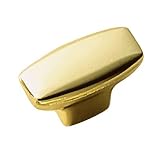1 1/2 Dia Ultra Brass Oval Knob