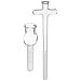 Pyrex Borosilicate Glass Ten Broeck Homogenizer, 130mm Ground Zone Length, 55mm Bulb O.D, 40mL Capacity