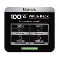 100XL Black High Yield Return Prog Ink Cart Twin-pk Black Black