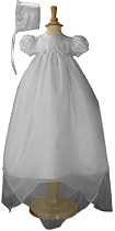 33" Silk Dupioni and Silk Organza Layered Christening Baptism Gown, 12