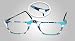 Mosaic Denim Hand Painted Reading Glasses (+1.00 - +3.00)