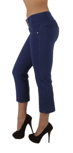 1129CP - Brazilian Style Butt Lift, Levanta Cola, Fashion Moleton Capri