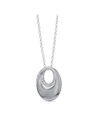 Victoria Kay 1/5ct White Diamond Abstract Fashion Pendant in Sterling Silver (J-K, I2-I3)