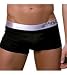 2(x)ist Bamboo Carbon Square Cut Trunk Underwear (M Black)