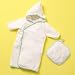 Organic Cotton Terry Wrap, Hooded Kimono