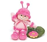 7-1/2 Pink Plush Butterfly Doll