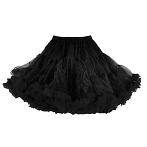 Hell Bunny Petticoat SWING SHORT black/black