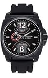 Jorg Gray Leather Multifunction Black Dial Men's watch #JG1040-19