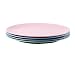 Ciroa Miniamo Pastels Set of 4 Assorted Coloured 20.5cm Melamine Plates in a Acetate Pack
