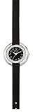 Opex - X3441LA1 - Montre Femme - Sunset - Quartz Analogique - Cadran Acier - Fond Noir - Bracelet Cuir Noir