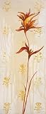 Floral On Wallpaper II by Carrie Narducci. Art Print Poster 8 inches width by 20 inches height. Highest Quality Art Poster Print