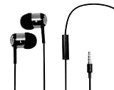In-Ear Enhanced Bass Noise-Isolating Headphones (Silver/Black)