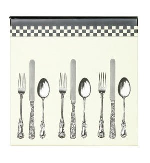 CR Gibson Kitchen Memo Pad Holder, Bon Appetit, QMH-3213