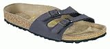 Birkenstock slippers Ibiza from Birkibuc in navy with a narrow insole