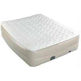 Coleman Queen Raised Pillow-Top QuickBed with Mattress Pad and Electric Pump