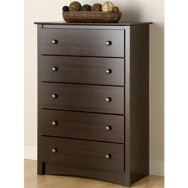 Five-Drawer Chest Espresso