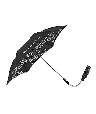 Lulu Guinness Parasol - This is the Life (Black/Champagne) Lulu Guinness Parasol - This is the Life (Black/Champagne)