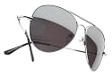 Classic Silver Full Metal Aviator Sunglasses Military Edition