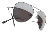 Elite Aviator Sunglasses w/ Spring Hinge (Silver)