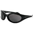 Bobster Foamers Adult Wrap Around Lifestyle Sunglasses - Black/Smoke