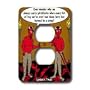Rich Diesslins Religion Heaven Hell Cartoons - Devilish Questions - Light Switch Covers - 2 plug outlet cover