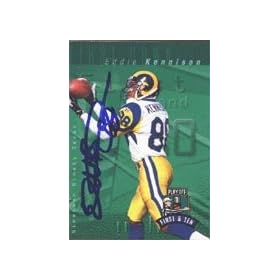Eddie Kennison, Los Angeles Rams, 1997 Playoff First and Ten Autographed Card