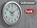 St. Leonhard Funk-Wanduhr mit automatischer Zifferblatt-Beleuchtung