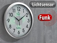 Produkt-Bild: St. Leonhard Funk-Wanduhr mit automatischer Zifferblatt-Beleuchtung