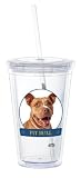 Pit Bull Double-Walled Eco Plastic Drinking Cups 16 oz