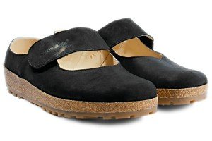 Haflinger Lederclog Rondo, schwarz