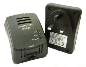 Twin Pack 85Mb Homeplug Ethernet Adapter