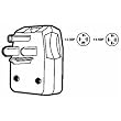 Leviton 200-00275-00T Dual Power Range Dryer Plug