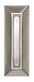 Heath Zenith 750SN Slim-Line Wired Lighted Push Button, Satin Nickel