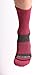 INCREDIWEAR Trek Socks Crew, Red/Charcoal, Large, 0.03 Pound