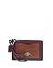Coach Multi Coloblock Corner L-Zip Wristlet Wallet (Silver/Eggplant)