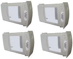 HP Designjet Aqueous 4000, 4500 series #90 New Compatible 4-Pack Combo (CYMK)