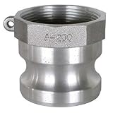 1 Aluminum Camlock Fitting - Male Coupler X Fpt Thread