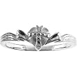 Sterling Silver Heart Chastity Ring