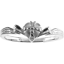 Sterling Silver Heart Chastity Ring