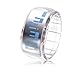 Bracelet Design Future Blue LED Wrist Watch - Transparent Whitev