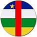 Central African Republic Flag Round Mouse Pad