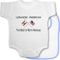 Lebanese American Bib and Onesie