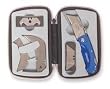 Westward 1YJE2 Folding Knife Kit, 3 1/2, With Tool Bag